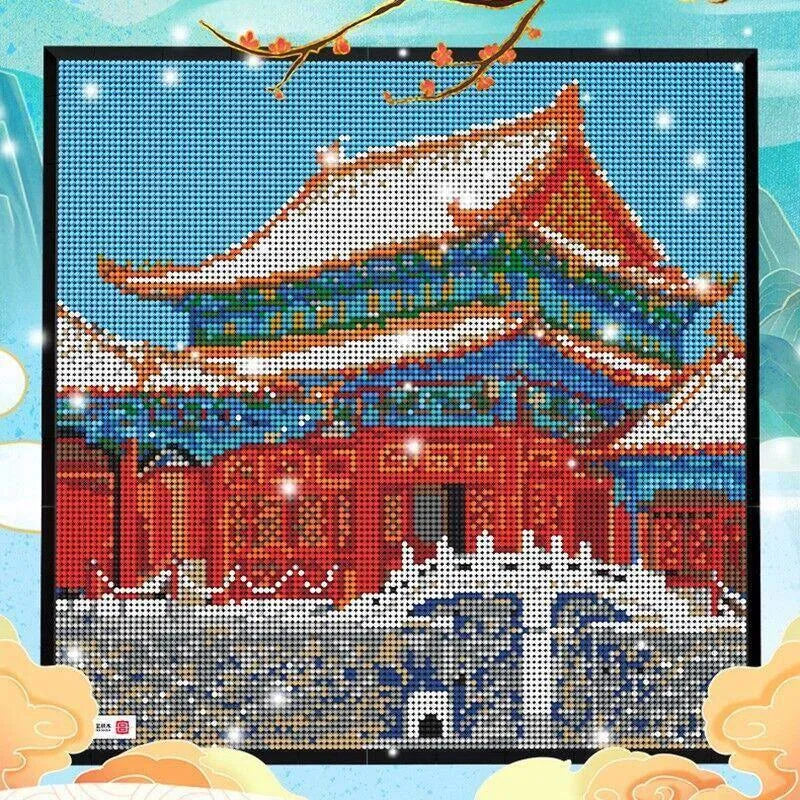 Sembo MOC Building Block Set: Forbidden City Picture Frame, Model 608006