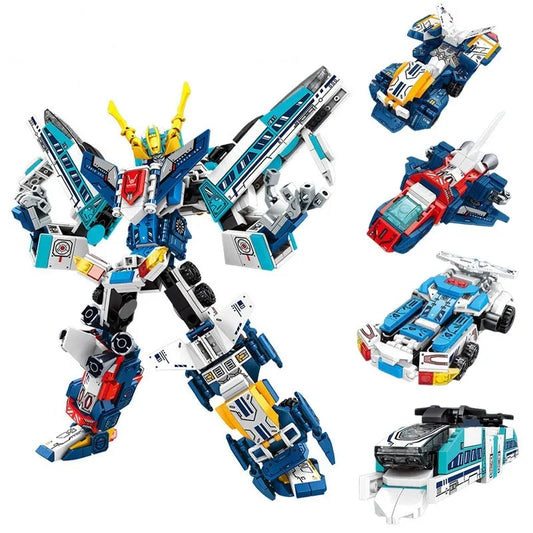 Sembo MOC Building Block Set: Mecha Warrior Transformed Steel Robot, Model 103302