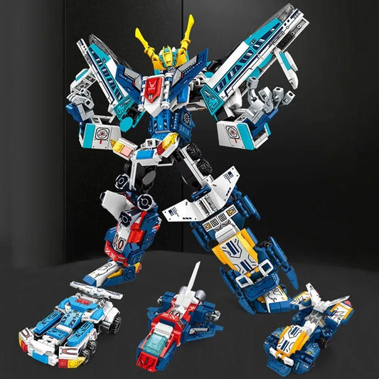 Sembo MOC Building Block Set: Mecha Warrior Transformed Steel Robot, Model 103302