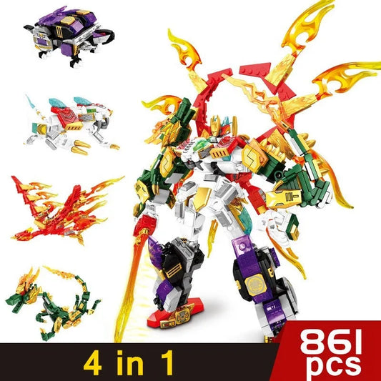 Sembo MOC Building Block Set: Transforming Mecha Of Steel Robot, Model 103237
