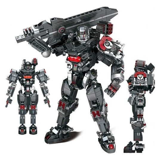 Sembo MOC Building Block Set: Heavy Duty Mecha Robot MU2 White Shark, Model 109007