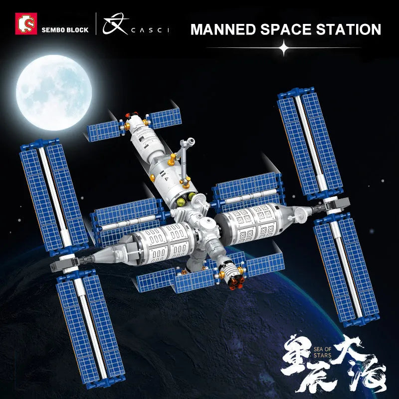 Sembo MOC Building Block Set: Aerospace Manned Space Station, Model 203327