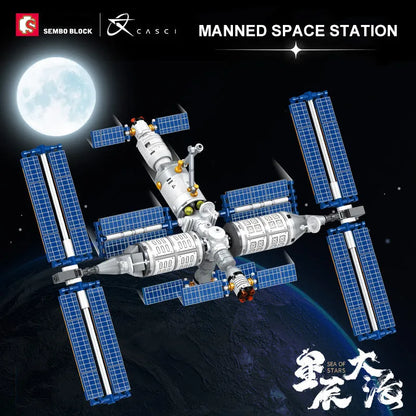 Sembo MOC Building Block Set: Aerospace Manned Space Station, Model 203327