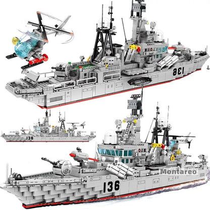 Sembo MOC Building Block Set: Navy 956 Destroyer Battleship, Model 202060
