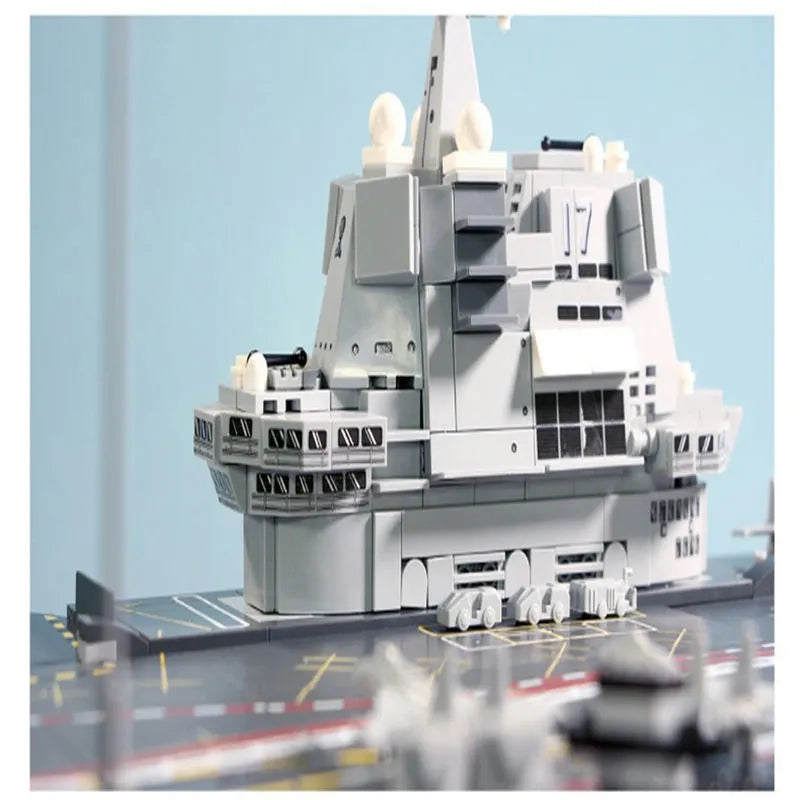 Sembo MOC Building Block Set: WW2 Aircraft Carrier Warship, Model 202001