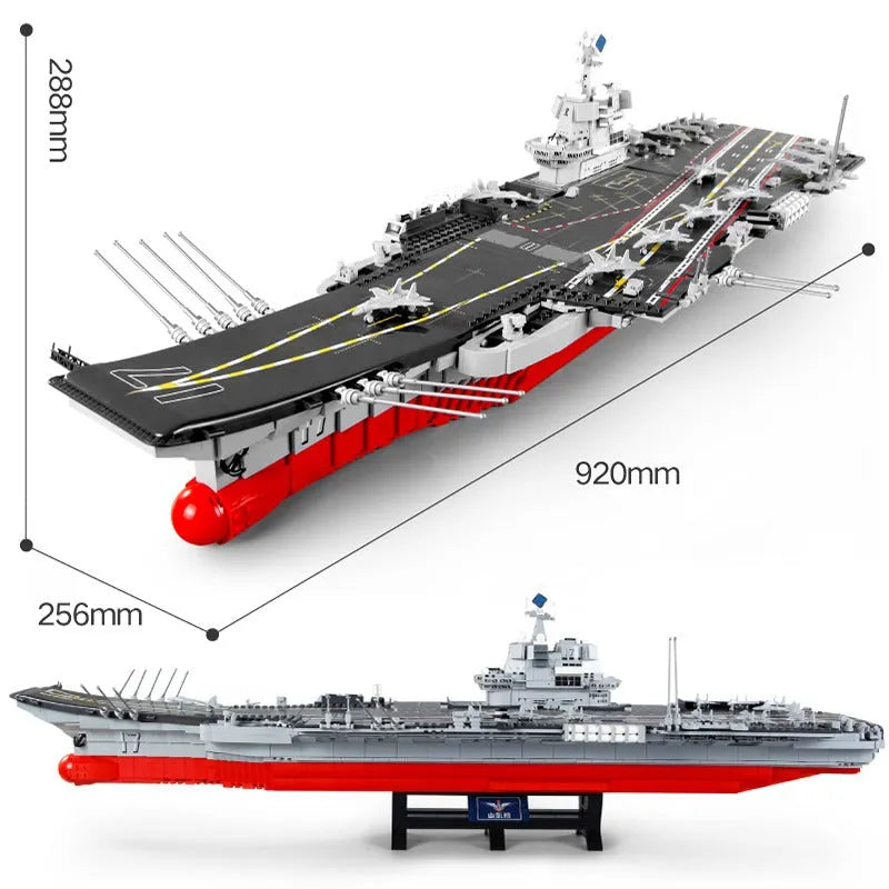 Sembo MOC Building Block Set: WW2 Aircraft Carrier Warship, Model 202001