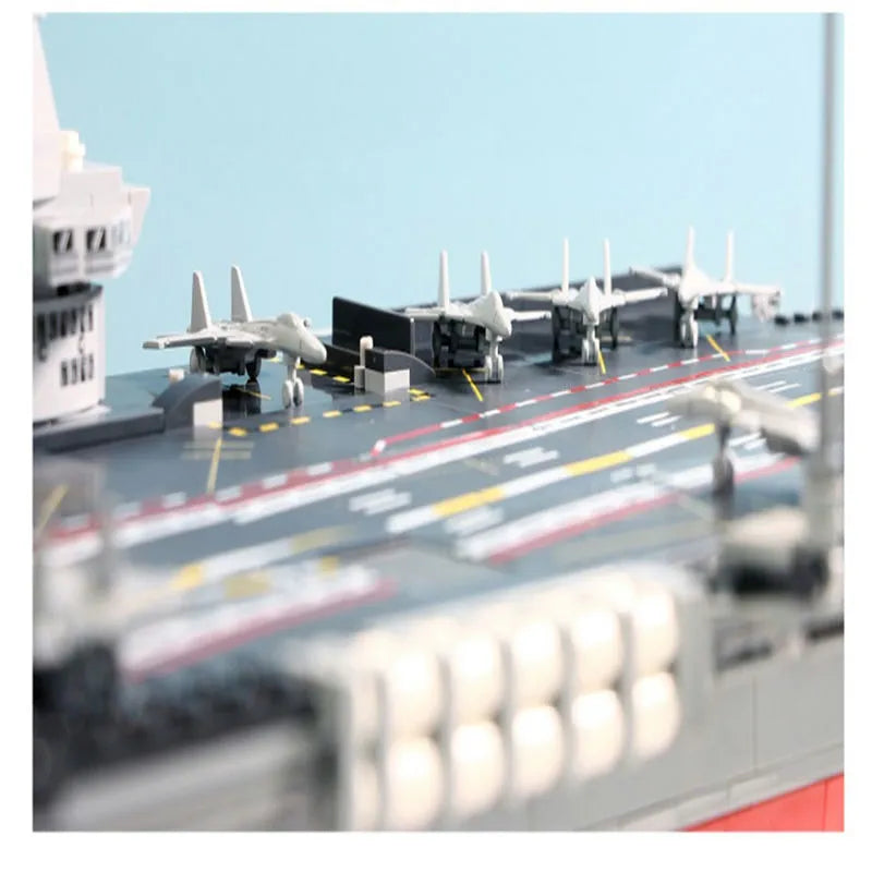 Sembo MOC Building Block Set: WW2 Aircraft Carrier Warship, Model 202001