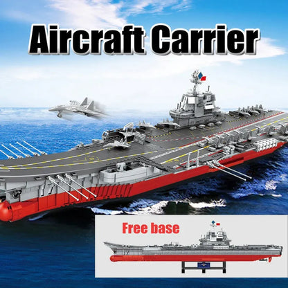 Sembo MOC Building Block Set: WW2 Aircraft Carrier Warship, Model 202001