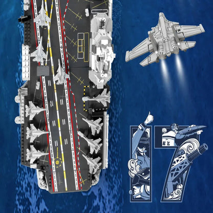 Sembo MOC Building Block Set: WW2 Aircraft Carrier Warship, Model 202001