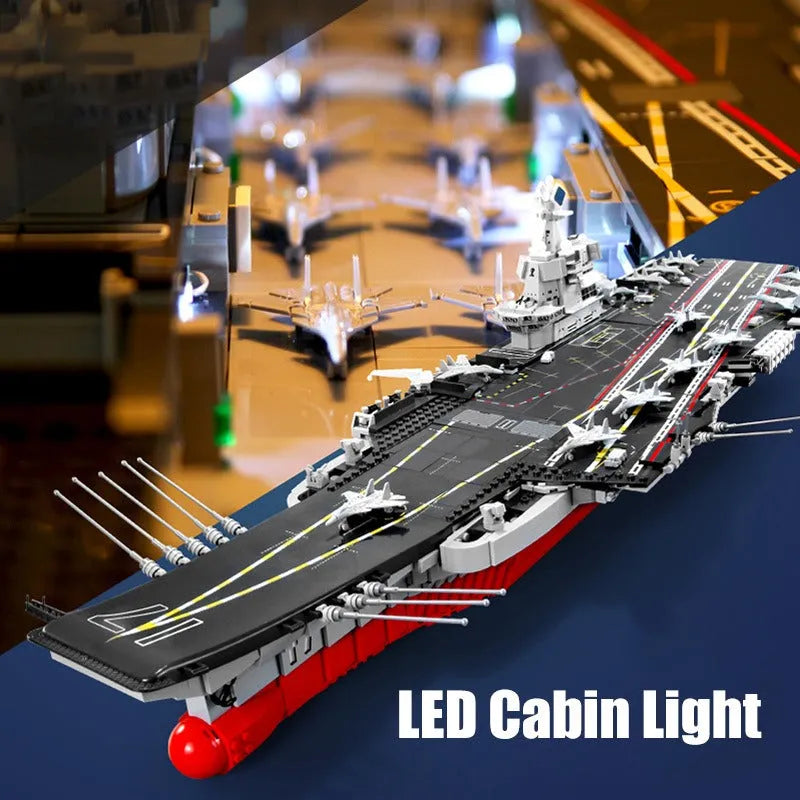 Sembo MOC Building Block Set: WW2 Aircraft Carrier Warship, Model 202001