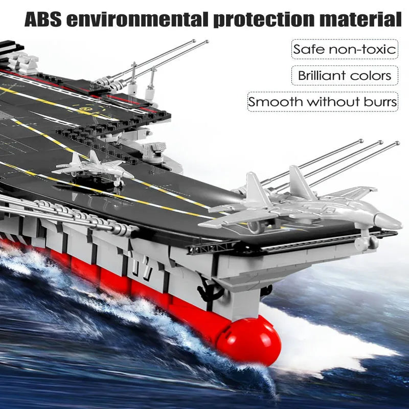 Sembo MOC Building Block Set: WW2 Aircraft Carrier Warship, Model 202001