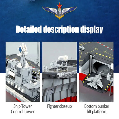 Sembo MOC Building Block Set: WW2 Aircraft Carrier Warship, Model 202001