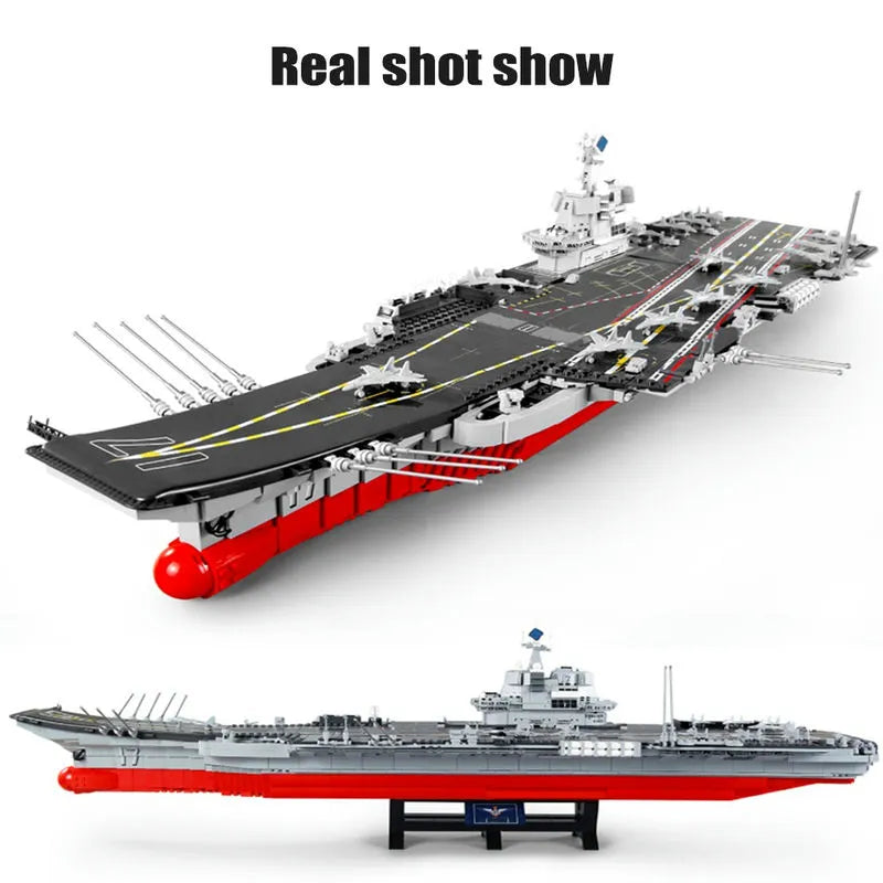 Sembo MOC Building Block Set: WW2 Aircraft Carrier Warship, Model 202001