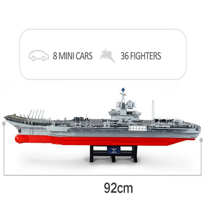 Sembo MOC Building Block Set: WW2 Aircraft Carrier Warship, Model 202001