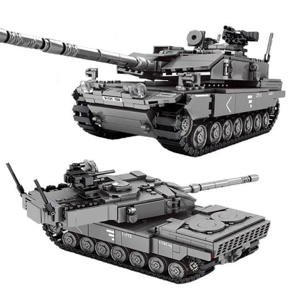 Sembo MOC Building Block Set: WW2 German Leopard 2A7 Main Battle Tank, Model 207001