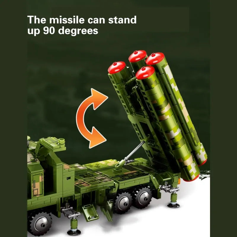 Sembo MOC Building Block Set: WW2 HQ-9 Anti Aircraft Missile, Model 105768
