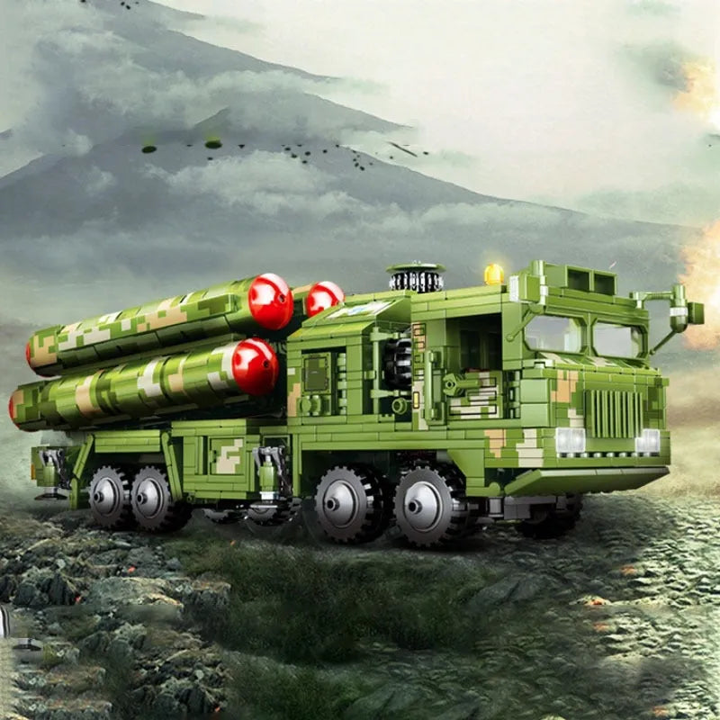 Sembo MOC Building Block Set: WW2 HQ-9 Anti Aircraft Missile, Model 105768