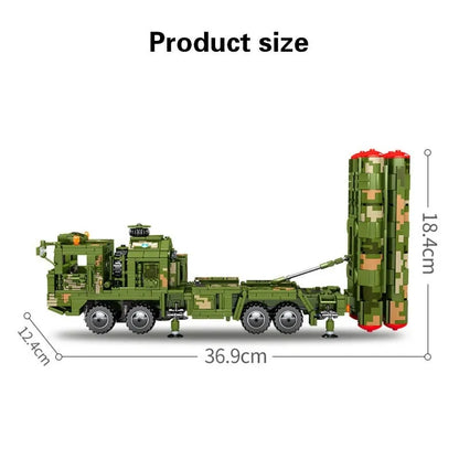 Sembo MOC Building Block Set: WW2 HQ-9 Anti Aircraft Missile, Model 105768