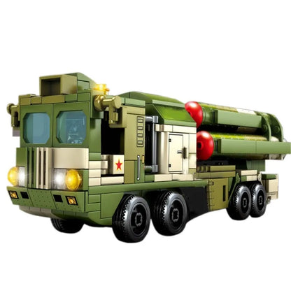 Sembo MOC Building Block Set: WW2 HQ-9 Anti Aircraft Missile System, Model 105595