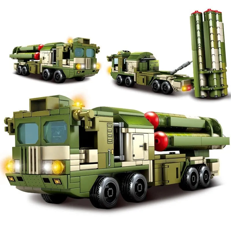 Sembo MOC Building Block Set: WW2 HQ-9 Anti Aircraft Missile System, Model 105595
