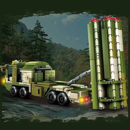 Sembo MOC Building Block Set: WW2 HQ-9 Anti Aircraft Missile System, Model 105595