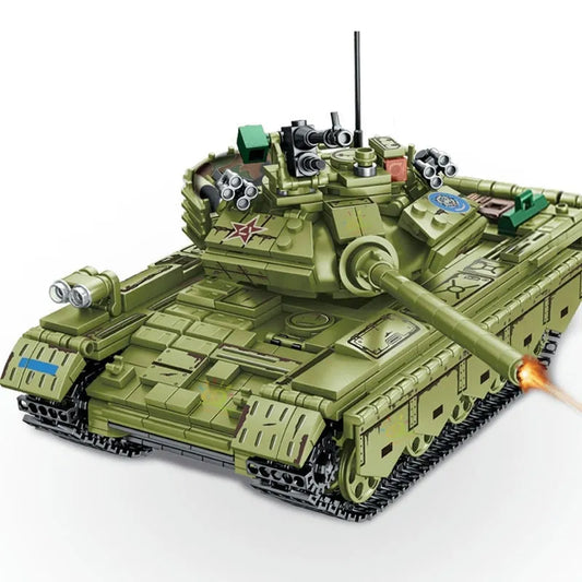 Sembo MOC Building Block Set: WW2 TYPE 59 Main Battle Tank, Model 105682