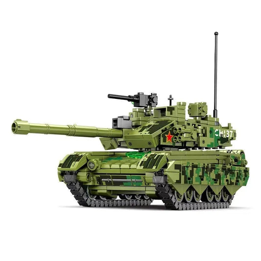 Sembo MOC Building Block Set: WW2 Type 99A Main Battle Tank, Model 203108