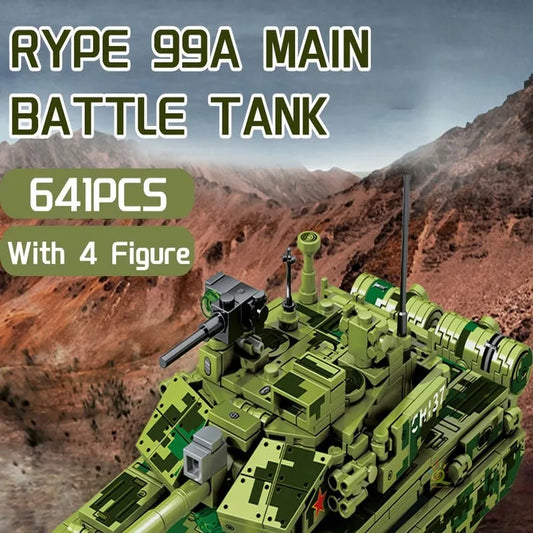 Sembo MOC Building Block Set: WW2 Type 99A Main Battle Tank, Model 203108