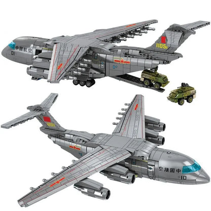 Sembo MOC Building Block Set: WW2 Y-20 Transport Aircraft, Model 202130