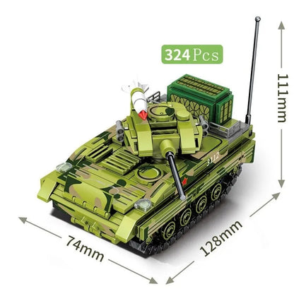 Sembo MOC Building Block Set: WW2 ZBD-03 Airborne Armored IFV, Model 203112