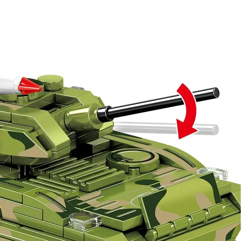 Sembo MOC Building Block Set: WW2 ZBD-03 Airborne Armored IFV, Model 203112