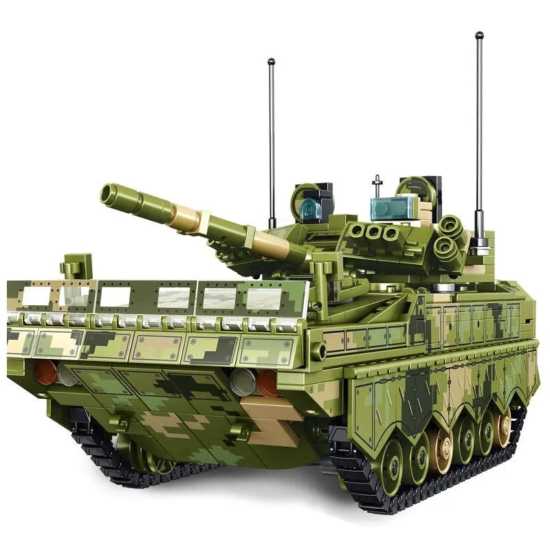 Sembo MOC Building Block Set: WW2 ZBD-04 Heavy IFV Canon Tank, Model 105731