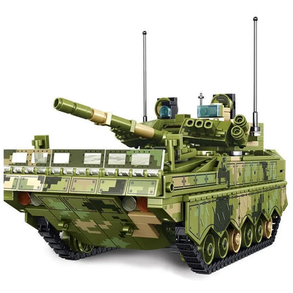Sembo MOC Building Block Set: WW2 ZBD-04 Heavy IFV Canon Tank, Model 105731