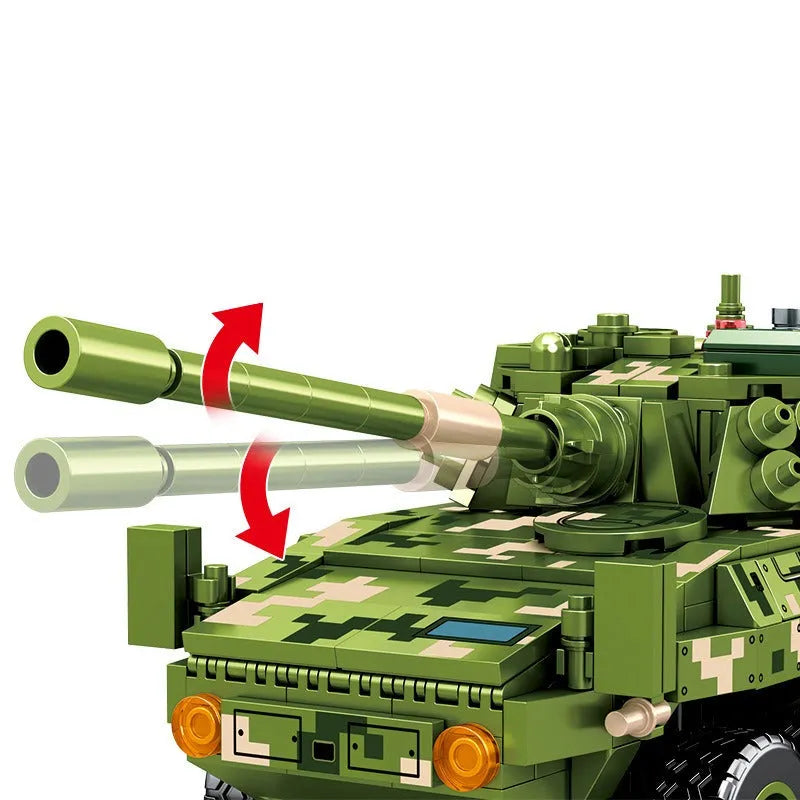 Sembo MOC Building Block Set: WW2 ZTL-11 Armored Assault IFV, Model 203143