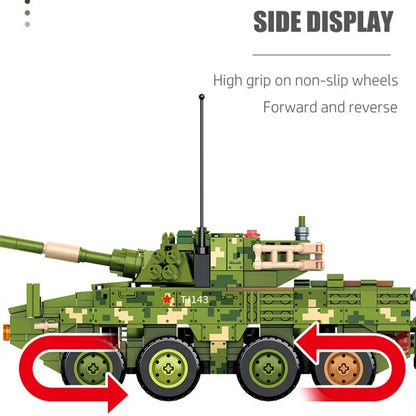 Sembo MOC Building Block Set: WW2 ZTL-11 Armored Assault IFV, Model 203143