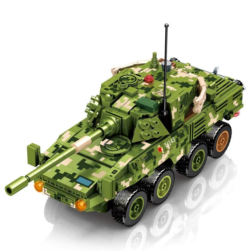 Sembo MOC Building Block Set: WW2 ZTL-11 Armored Assault IFV, Model 203143