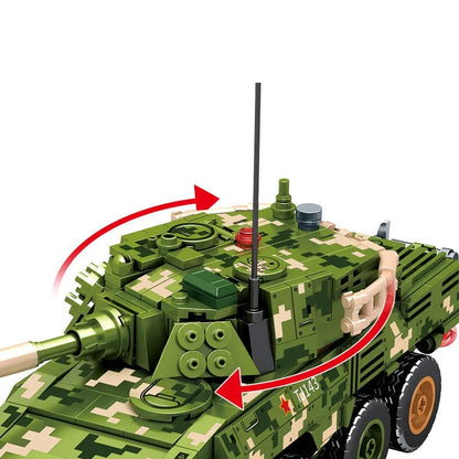 Sembo MOC Building Block Set: WW2 ZTL-11 Armored Assault IFV, Model 203143