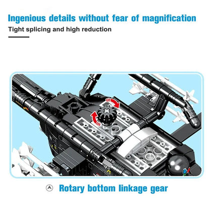 Sembo MOC Building Block Set: Z-11B Attack Helicopter, Model 202158