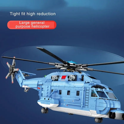 Sembo MOC Building Block Set: Z-18 Utility Helicopter, Model 202051
