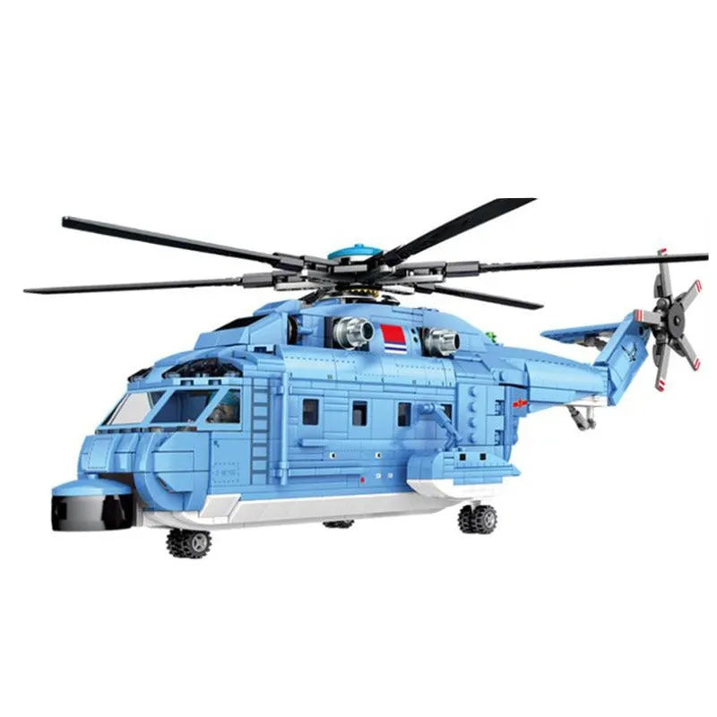 Sembo MOC Building Block Set: Z-18 Utility Helicopter, Model 202051