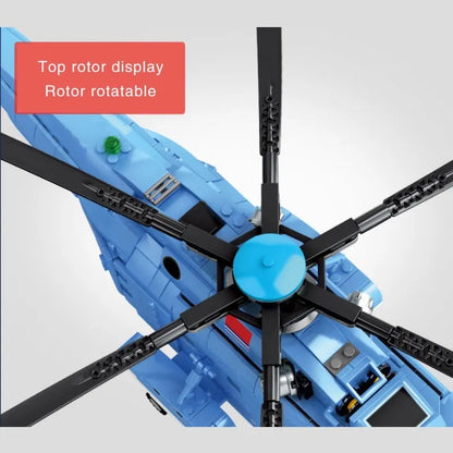 Sembo MOC Building Block Set: Z-18 Utility Helicopter, Model 202051