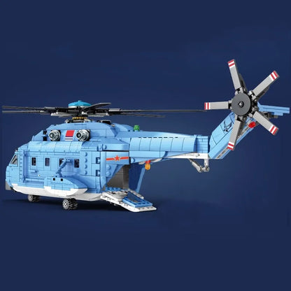 Sembo MOC Building Block Set: Z-18 Utility Helicopter, Model 202051