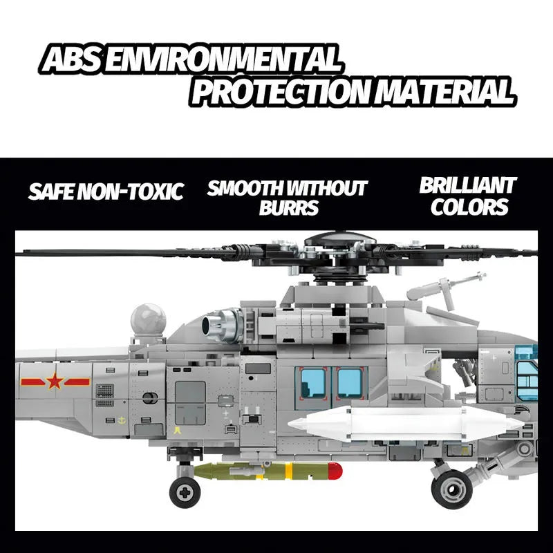Sembo MOC Building Block Set: Z20 Attack Helicopter, Model 202125