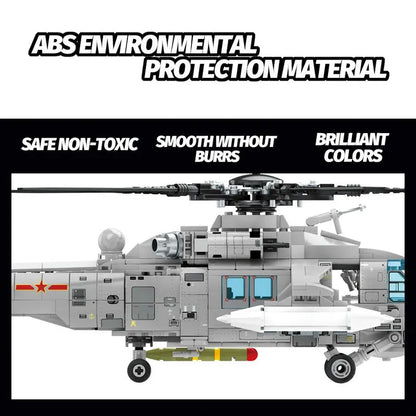 Sembo MOC Building Block Set: Z20 Attack Helicopter, Model 202125