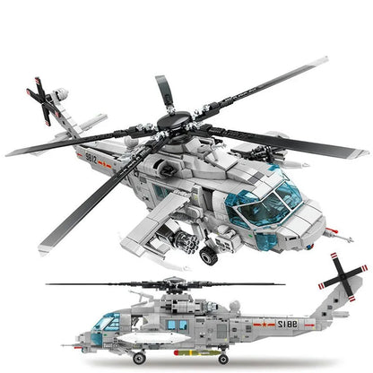 Sembo MOC Building Block Set: Z20 Attack Helicopter, Model 202125