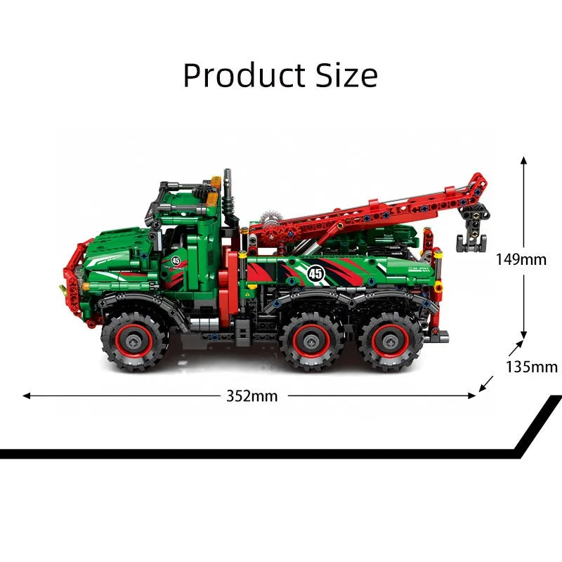 Sembo MOC Motorized Building Block Set: RC All Terrain Off-Road Car Mountain Truck, Model 720940PF
