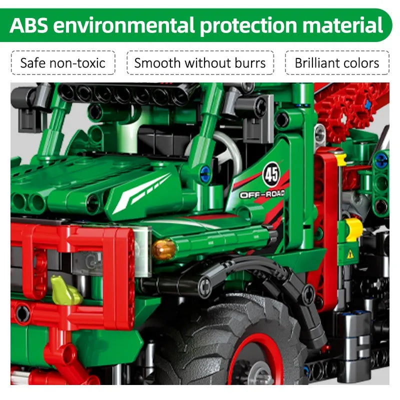 Sembo MOC Motorized Building Block Set: RC All Terrain Off-Road Car Mountain Truck, Model 720940PF