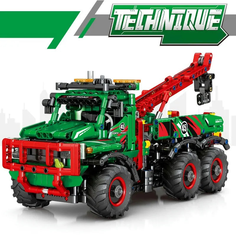 Sembo MOC Motorized Building Block Set: RC All Terrain Off-Road Car Mountain Truck, Model 720940PF