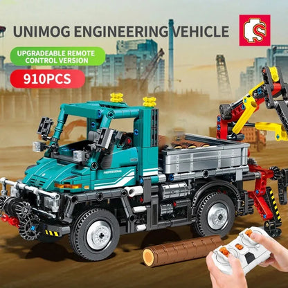 Sembo MOC Motorized Building Block Set: RC APP City Off Road Truck Car STEM, Model 720900PF