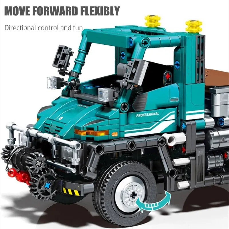 Sembo MOC Motorized Building Block Set: RC APP City Off Road Truck Car STEM, Model 720900PF